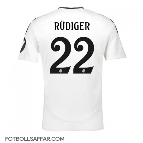 Real Madrid Antonio Rudiger #22 Hemmatröja 2024-25 Kortärmad